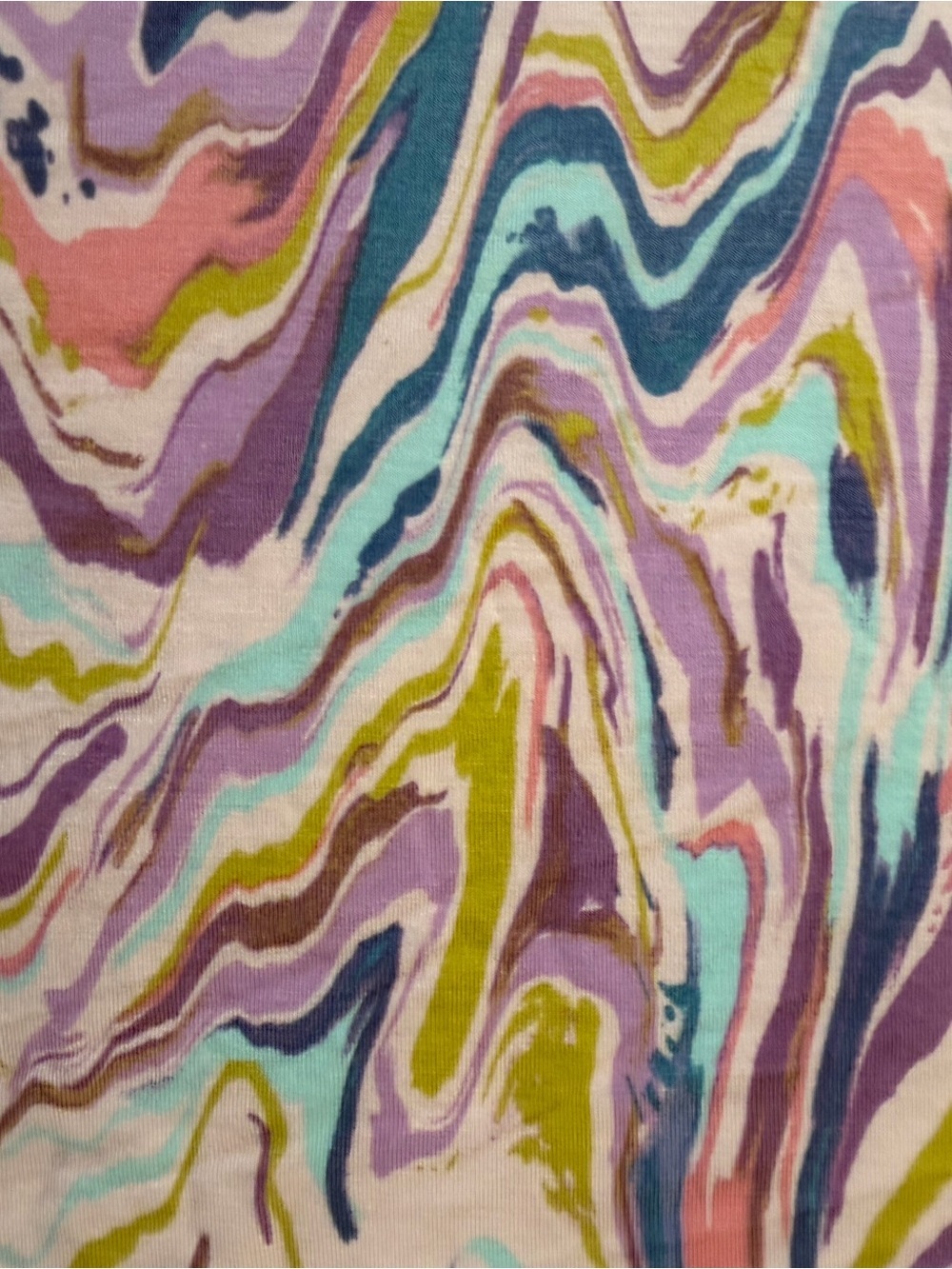 Little Sleepies Reversible Pastel Marble Swirl Throw Blanket - Picture 2 of 4
